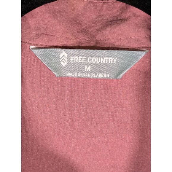 Free Country Long-Sleeve Fig/Pink Shirt Women's Medium - Picture 3 of 4